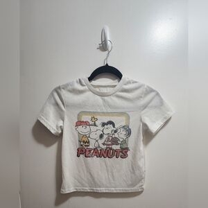 Peanuts Snoopy Graphic Tee Kids M 8 White Shirt